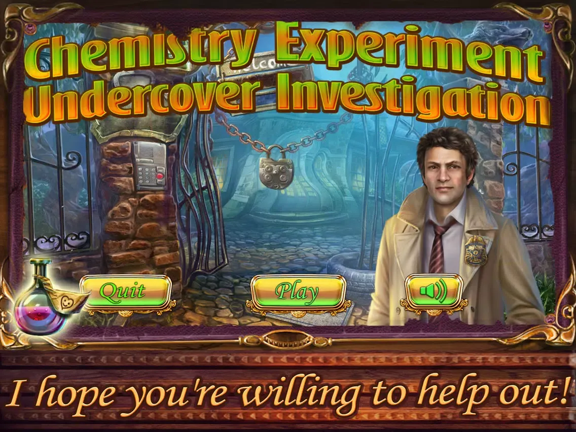 ภาพหน้าจอของ Hidden Object: Chemstry Experiment Undercover Investigation Free iPad 
