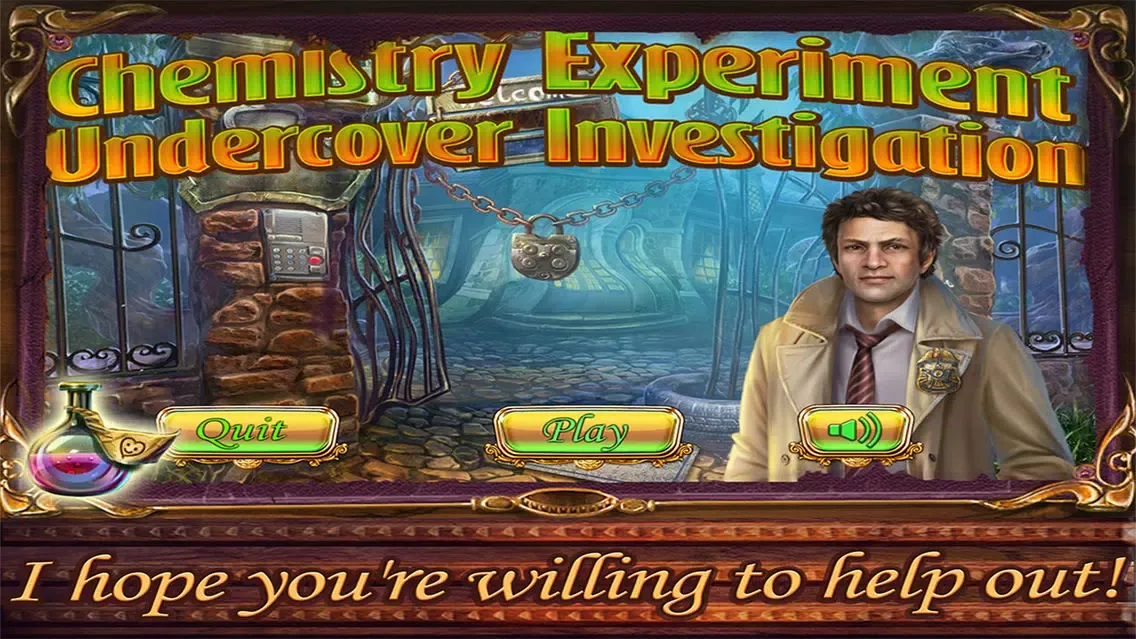 ภาพหน้าจอของ Hidden Object: Chemstry Experiment Undercover Investigation Free