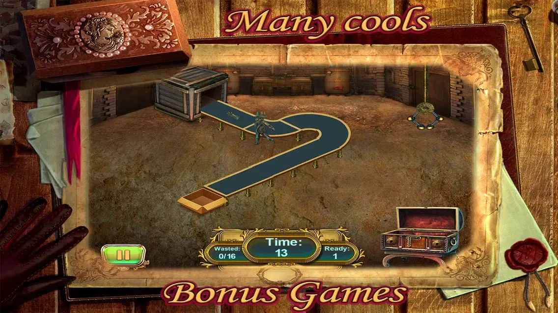 Tangkapan skrin Hidden Object: Magic Diamond - Crazy Adventures Premium