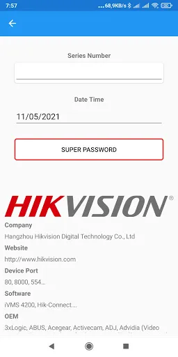 CCTV Super Password Ekran Görüntüleri