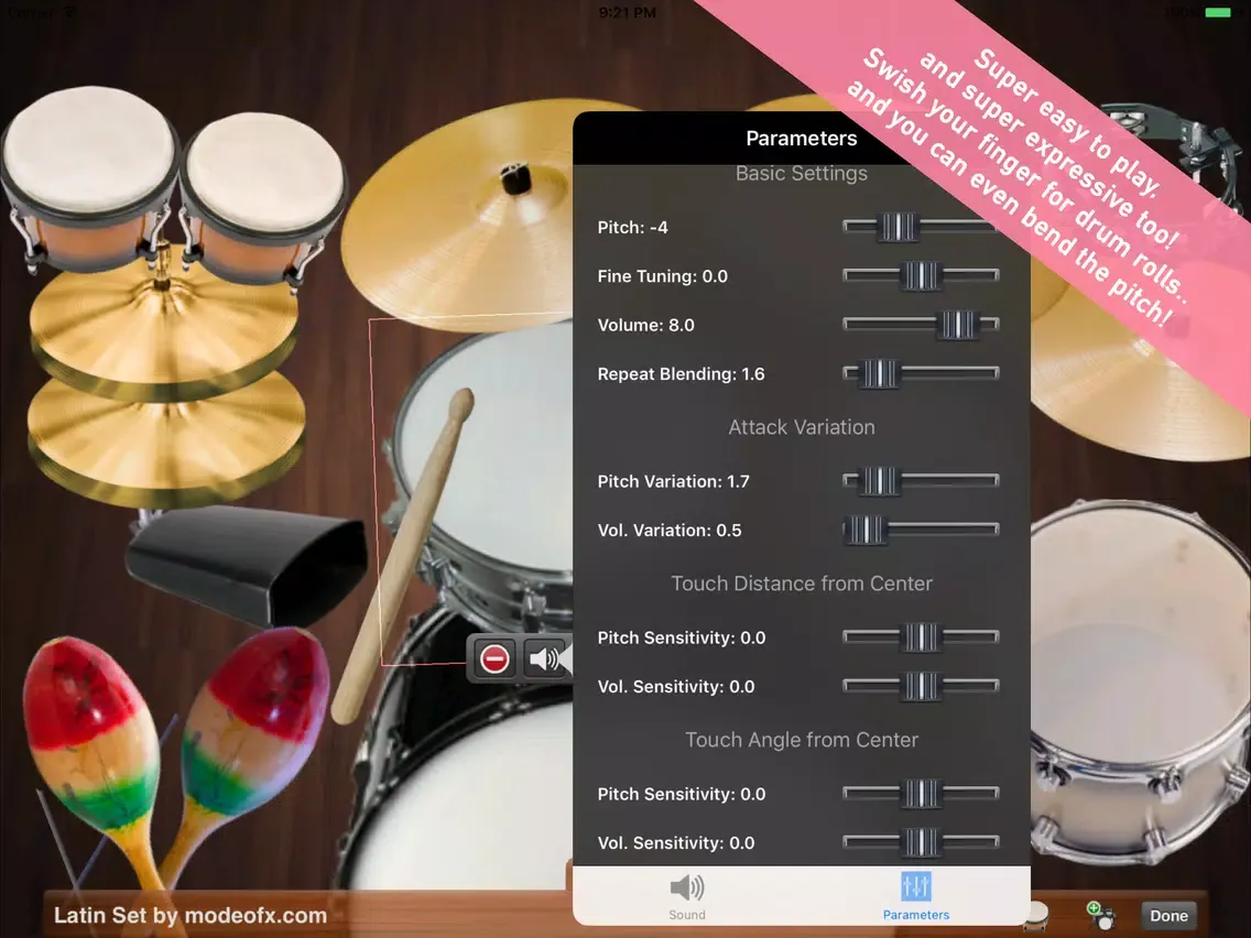 Ratatap Drums Free iPad Screenshots