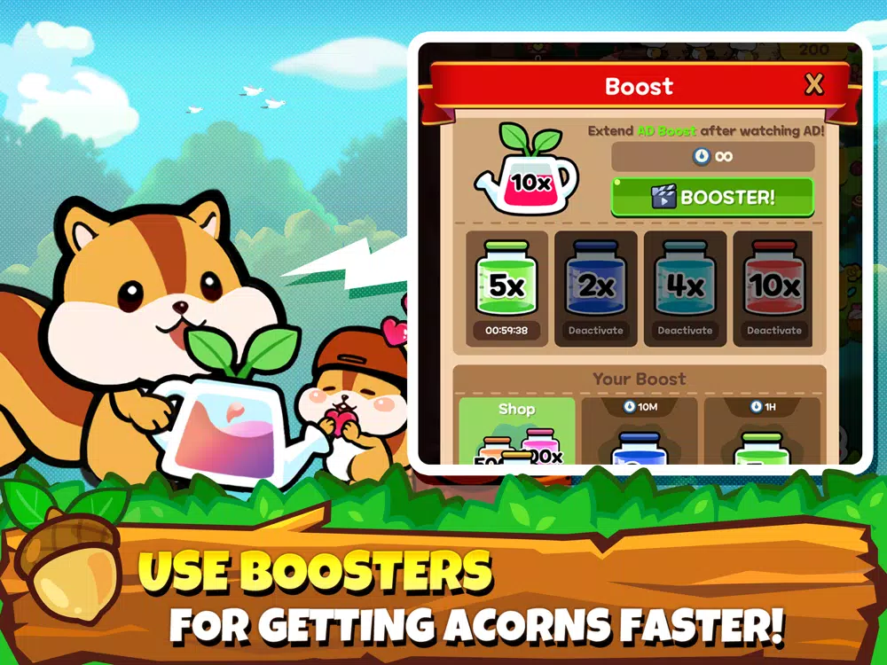 Tangkapan skrin Idle Squirrel Tycoon: Manager iPad 