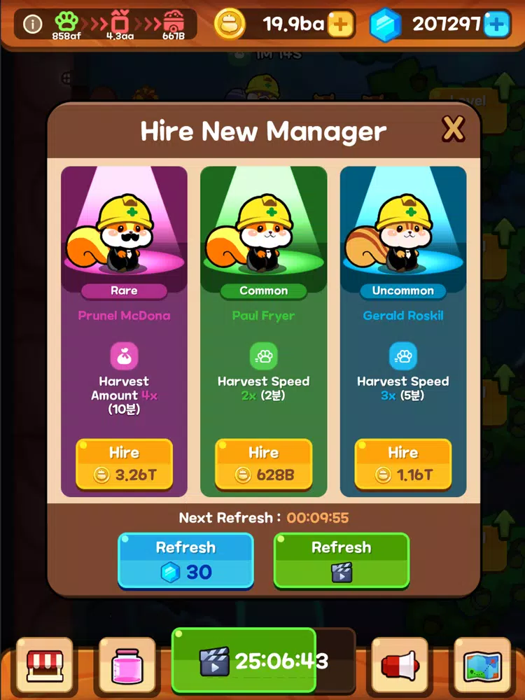 Tangkapan skrin Idle Squirrel Tycoon: Manager iPad 