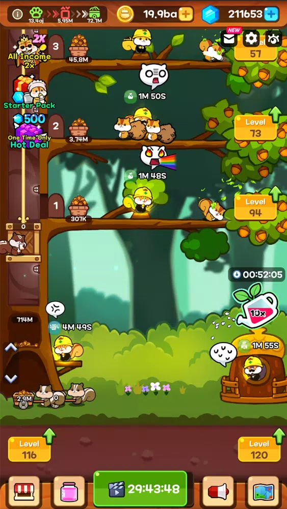 Tangkapan skrin Idle Squirrel Tycoon: Manager