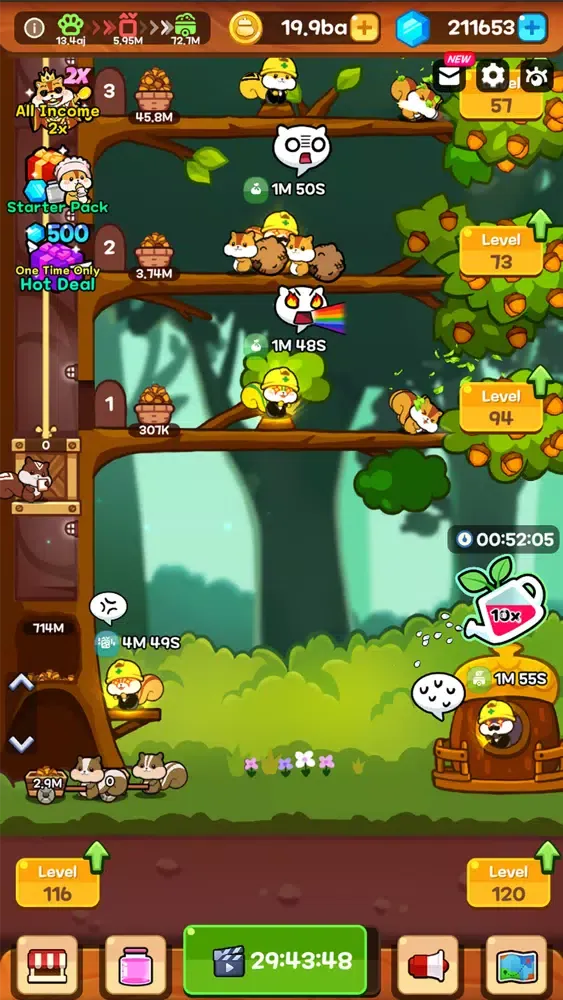 Screenshot di Idle Squirrel Tycoon: Manager