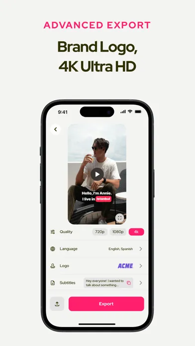 Screenshot di Subcap: AI Captions for Videos
