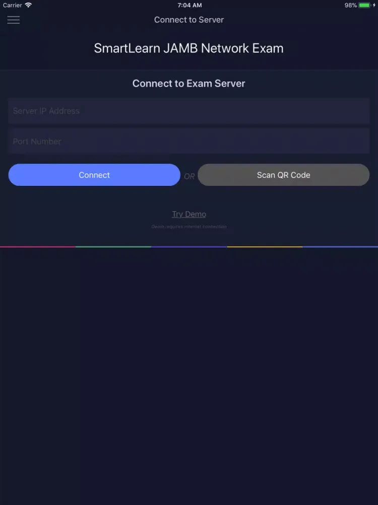 SmartLearn JAMB Network Exam iPad سکرین شاٹس