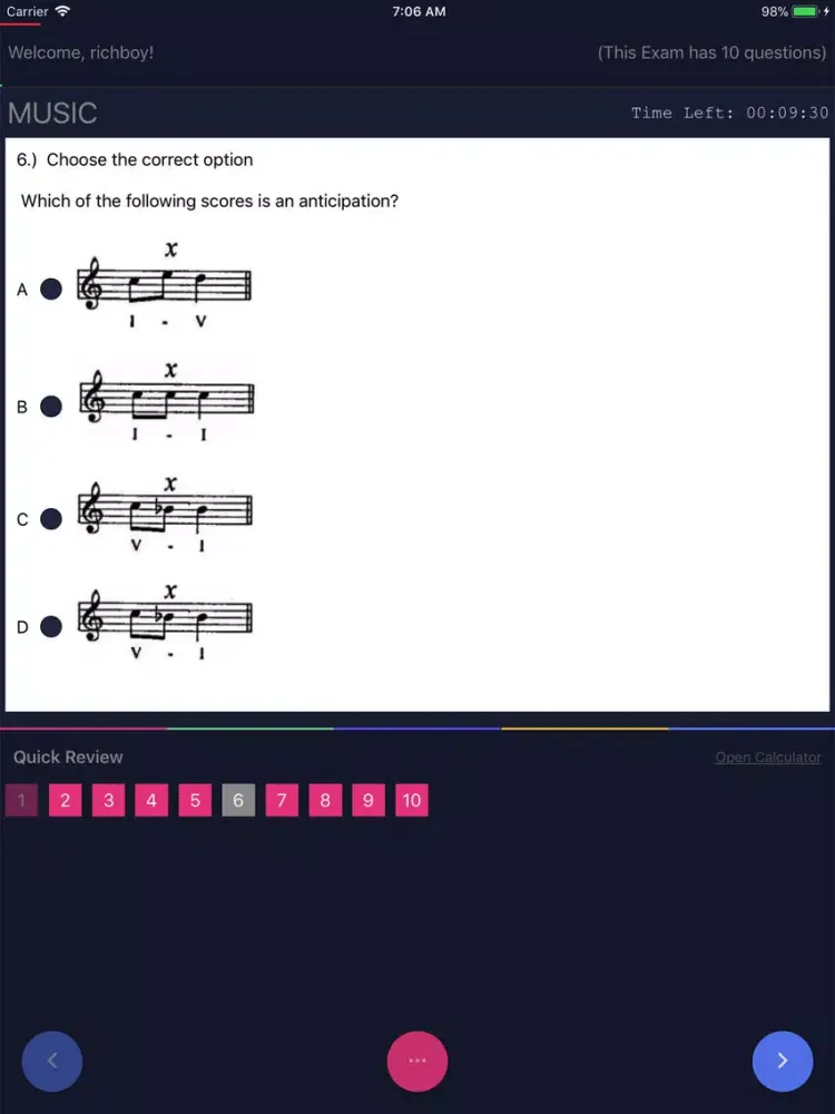 SmartLearn JAMB Network Exam iPad سکرین شاٹس