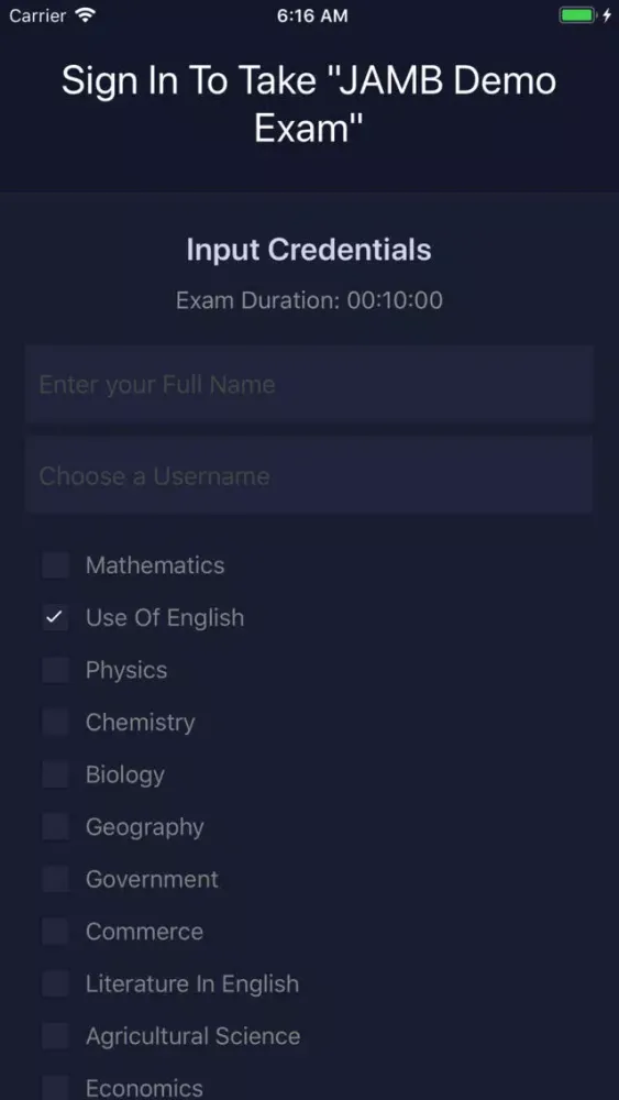 SmartLearn JAMB Network Exam سکرین شاٹس
