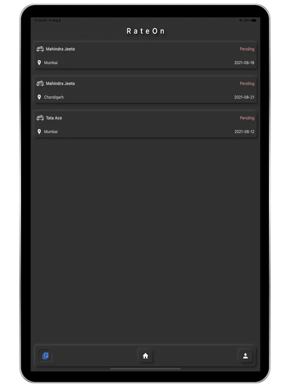 Zrzuty ekranu RateOn iPad 