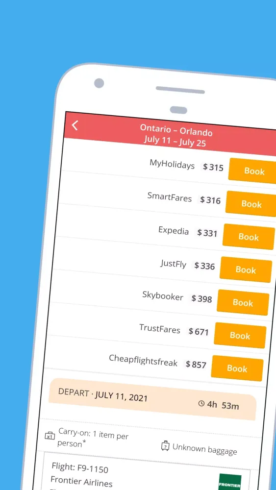 Screenshot di Cheap Flights - Airline Ticket