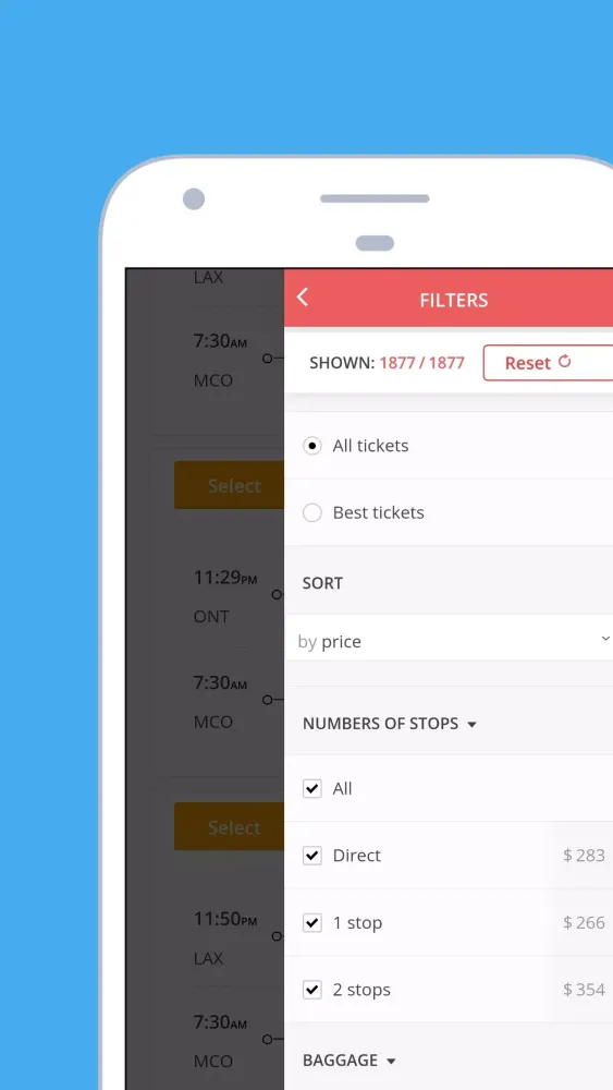 Screenshot di Cheap Flights - Airline Ticket
