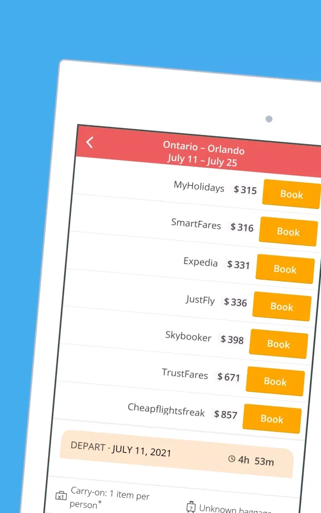 Screenshot di Cheap Flights - Airline Ticket