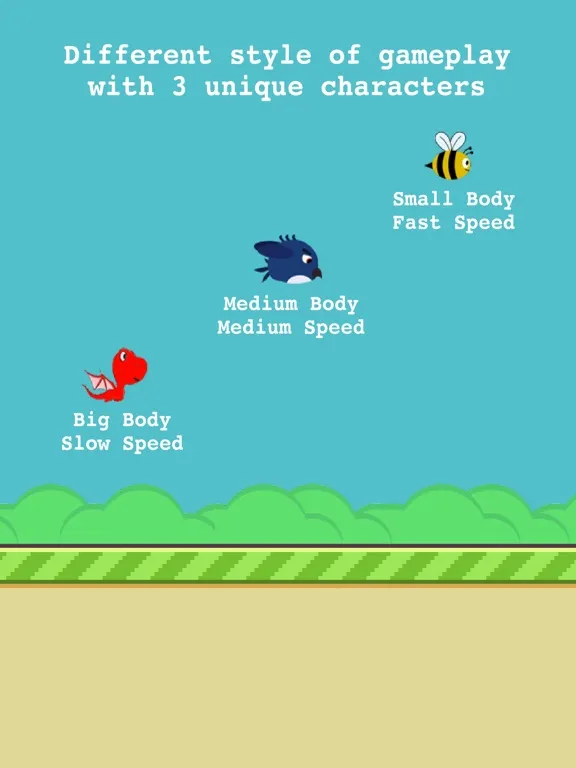 Capturas de tela do Flip Flap Fly iPad 