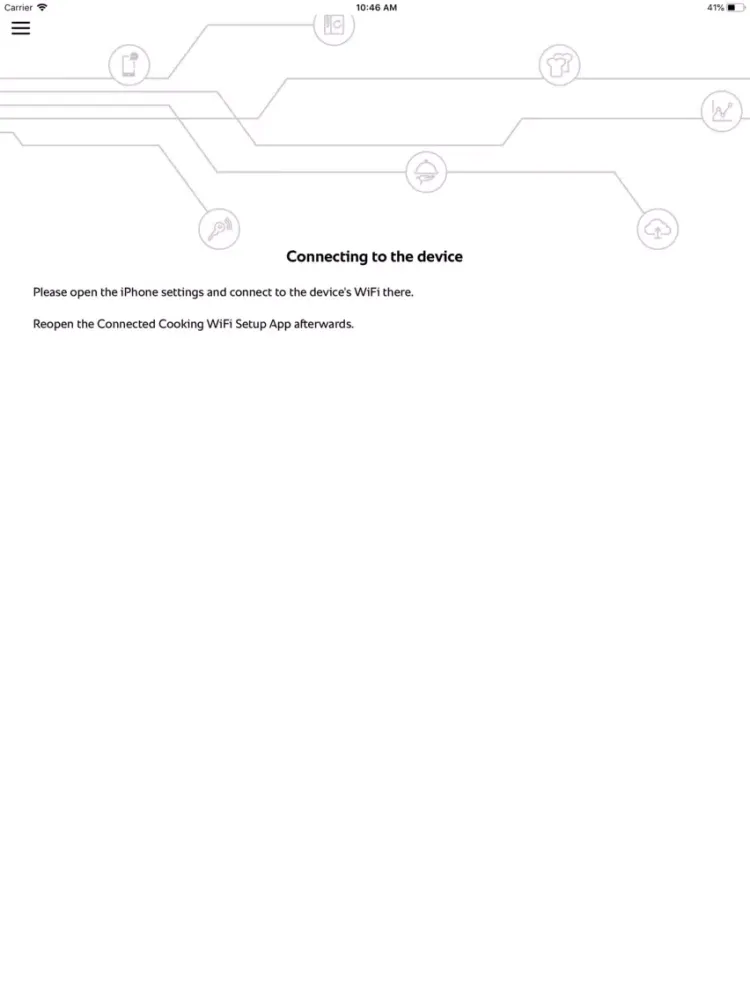 تصاویر ConnectedCooking WiFi Setup iPad 