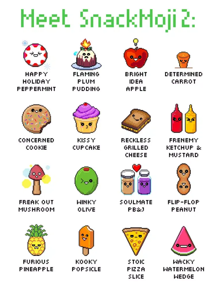 Capturas de tela do SnackMoji 2 iPad 