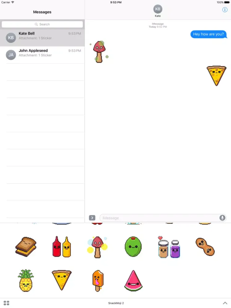 Capturas de tela do SnackMoji 2 iPad 
