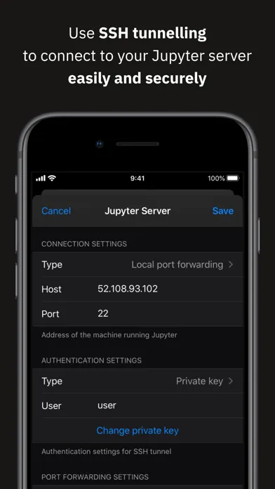 Captures d'écran de Juno Connect: Jupyter Client
