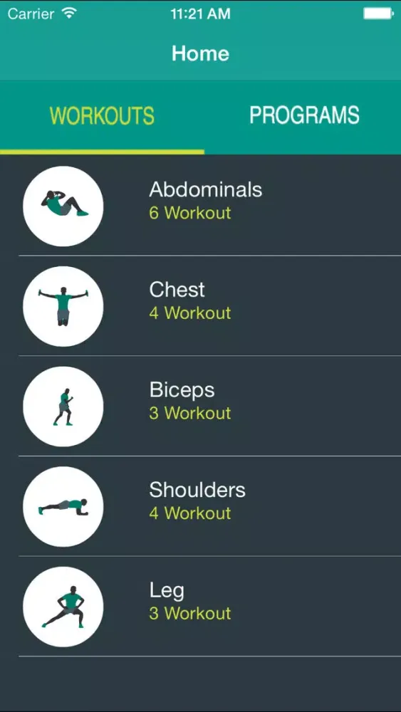 Get-Fit App Screenshots
