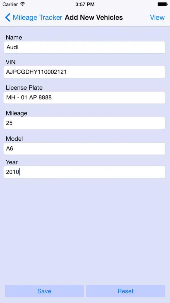 Screenshot di Mileage Tracker in Watch