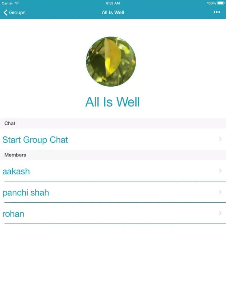 Capturas de pantalla de Pal Messenger iPad 