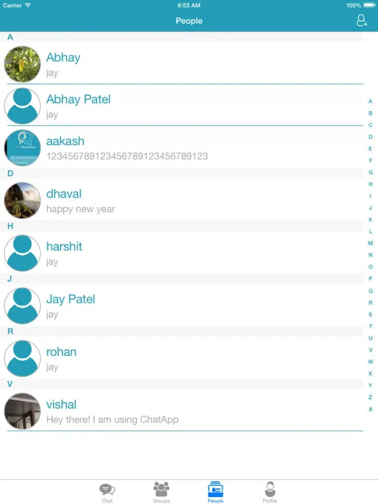 Capturas de pantalla de Pal Messenger iPad 