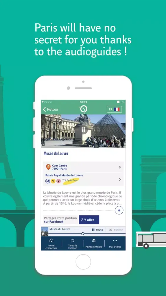 Capturas de tela do Next Stop Paris – RATP