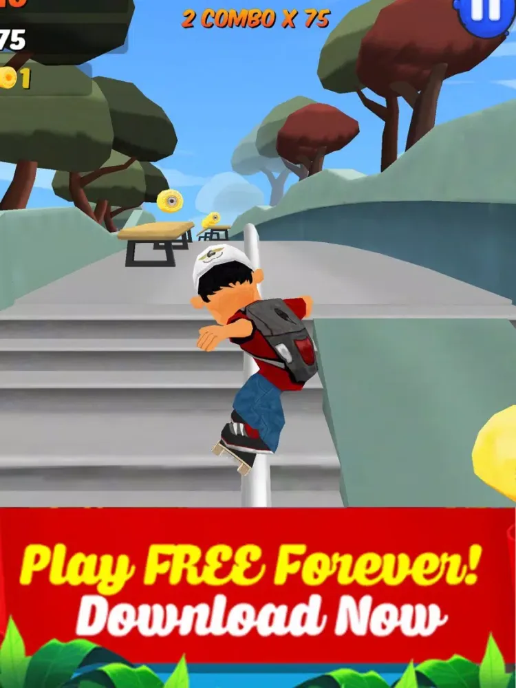 Skateboard Stunt Runner 2017 Free iPad  스크린샷