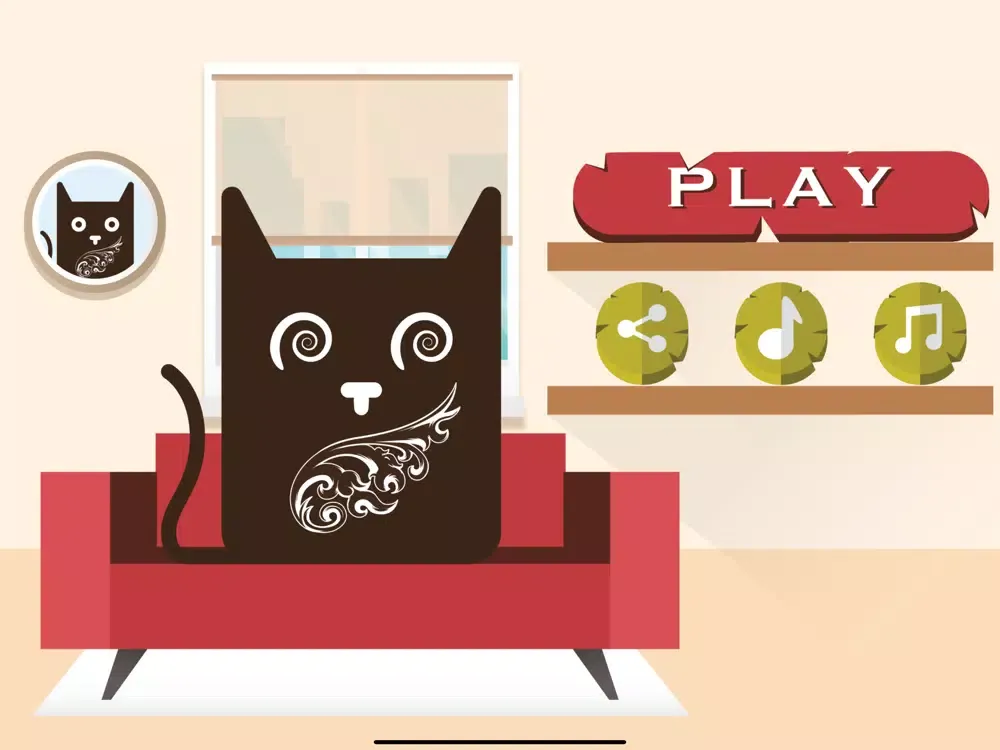 Ảnh chụp màn hình của Cat Sleeps iPad 