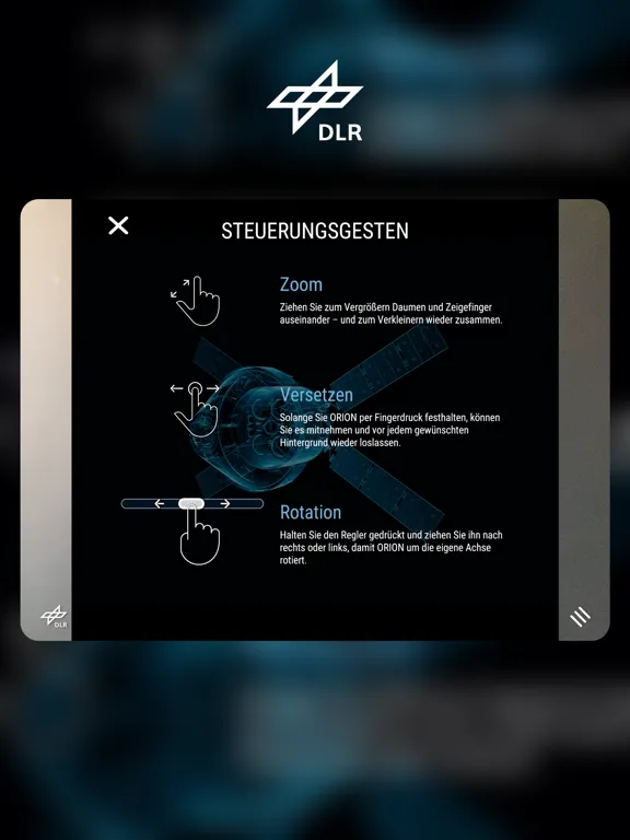 Скриншоты DLR Artemis-Mission iPad 