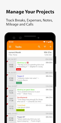 Timesheet - Time Tracker Screenshots