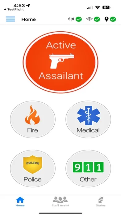 Rave Panic Button سکرین شاٹس