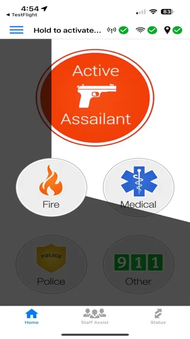 Rave Panic Button سکرین شاٹس