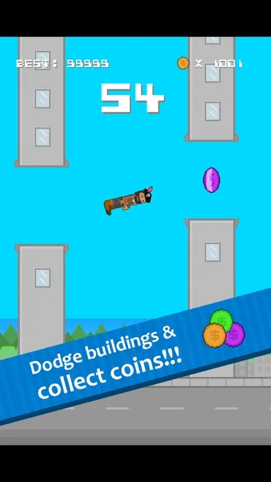 Captures d'écran de City Flyer - dodge buildings