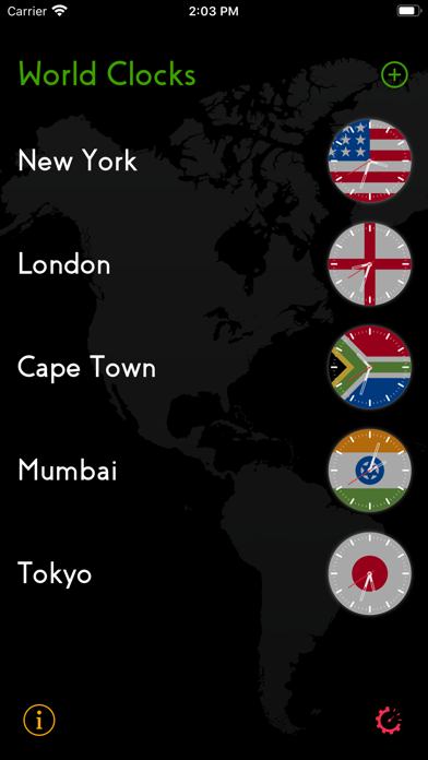 Zrzuty ekranu World Clocks - Widget