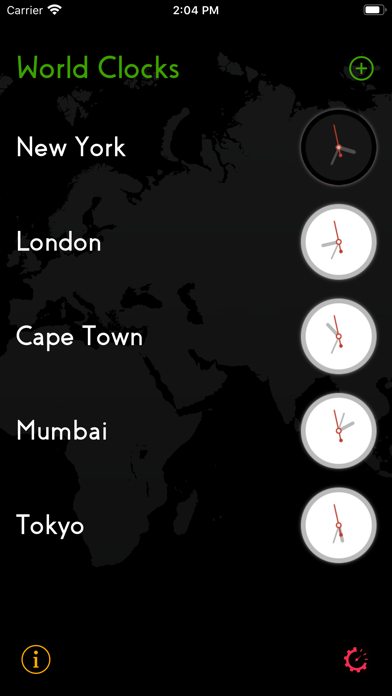 Zrzuty ekranu World Clocks - Widget
