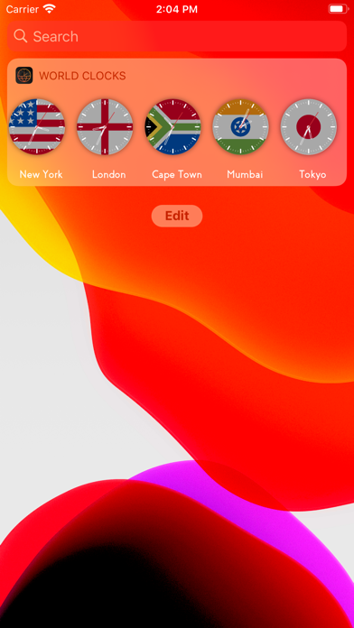 Zrzuty ekranu World Clocks - Widget