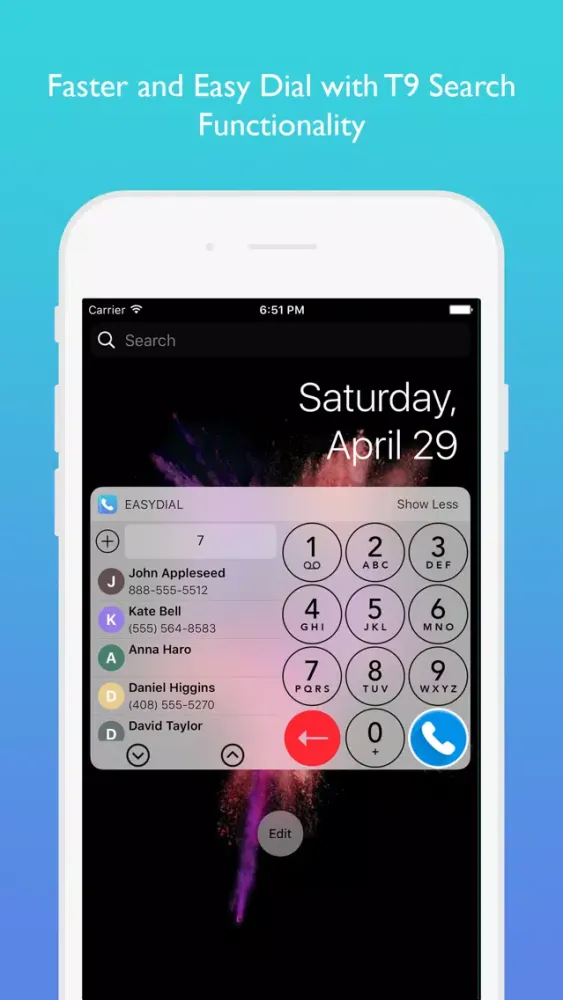 ภาพหน้าจอของ Easy Dialer - T9 dailer widget