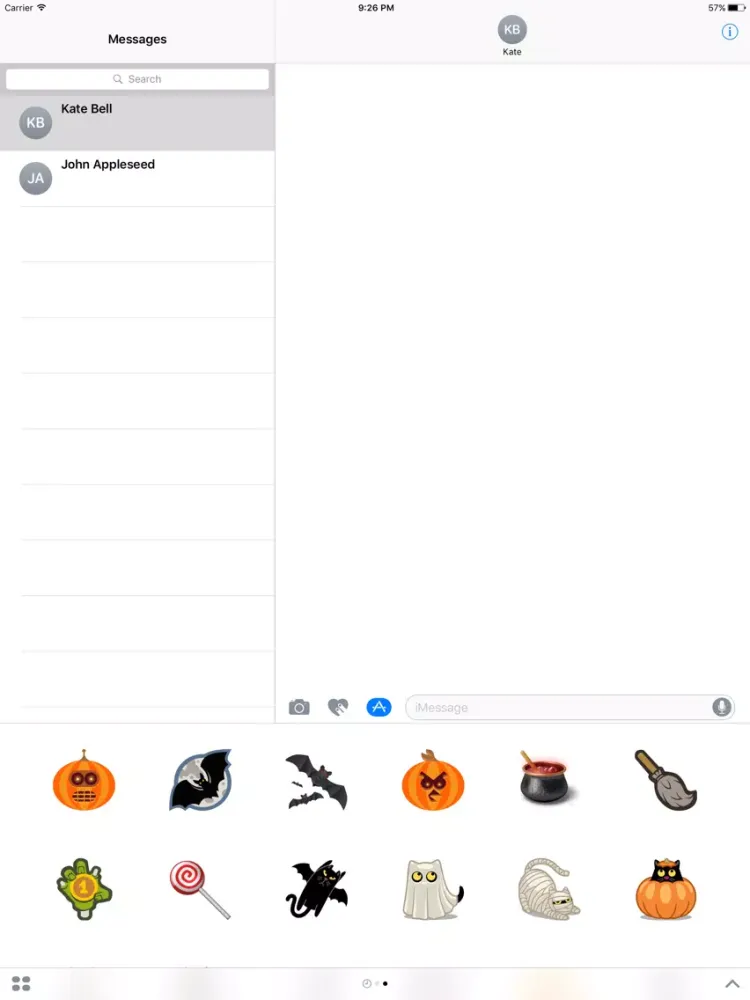 Halloween Emoji and sticker for iMessage App iPad  स्क्रीनशॉट