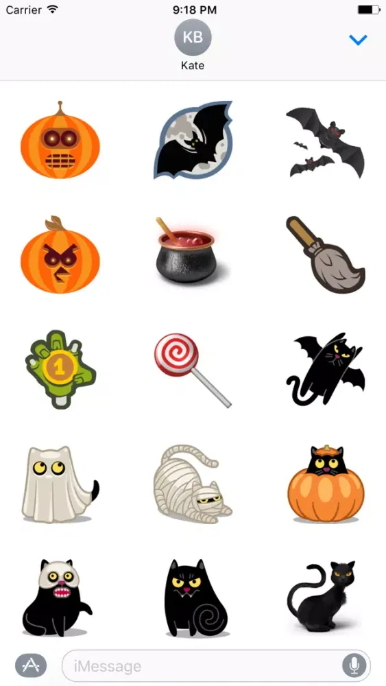 Halloween Emoji and sticker for iMessage App स्क्रीनशॉट