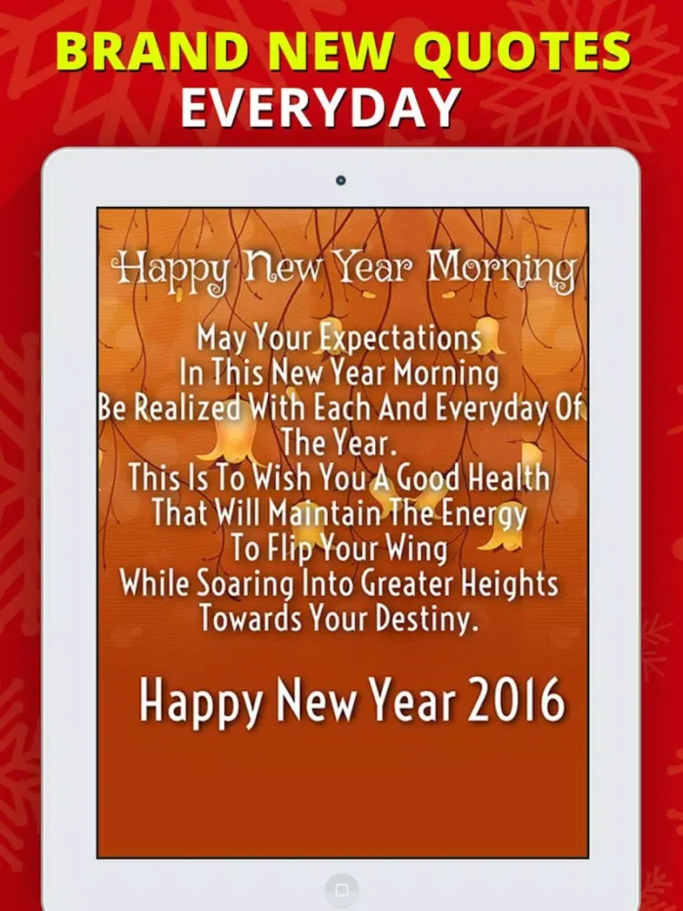 ภาพหน้าจอของ Happy New Year 2017 - Greetings & Quotes Message iPad 