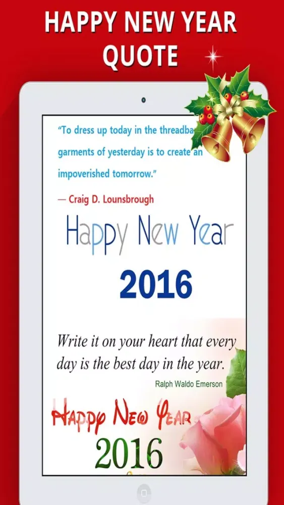 ภาพหน้าจอของ Happy New Year 2017 - Greetings & Quotes Message