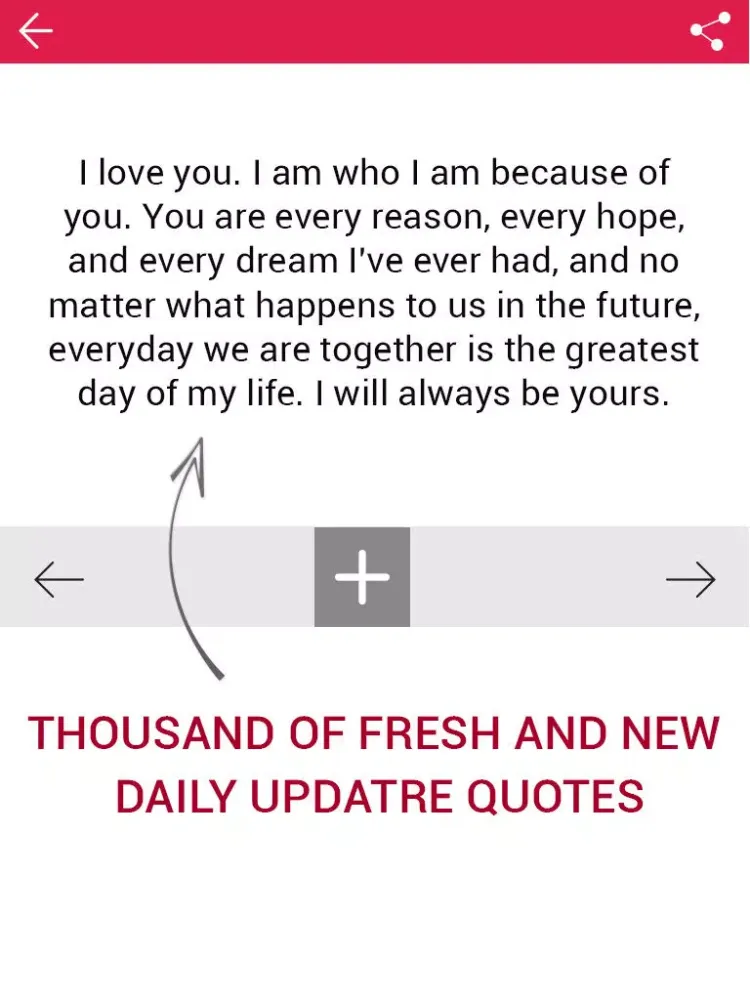 Love and Romantic Quotes 2016 iPad  Screenshots