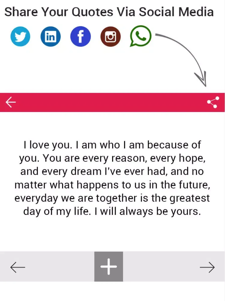 Love and Romantic Quotes 2016 iPad  Screenshots