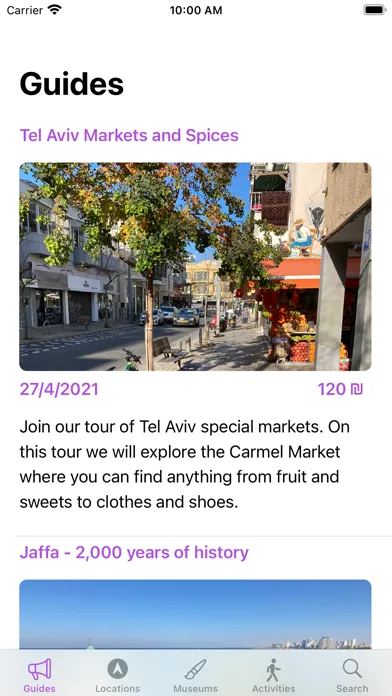 Captures d'écran de Tel Aviv Guide and Travel