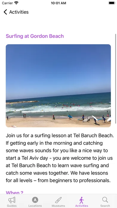 Captures d'écran de Tel Aviv Guide and Travel