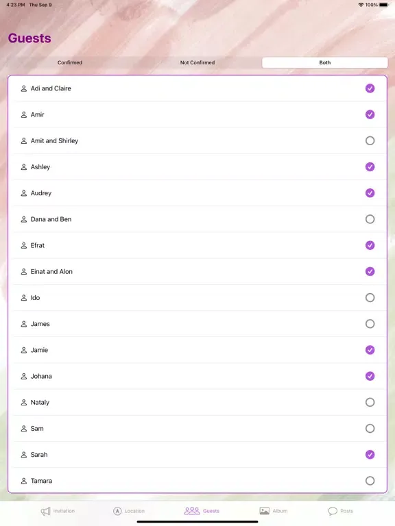 تصاویر Our Wedding Event iPad 