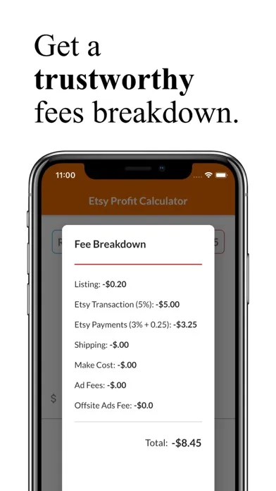 ภาพหน้าจอของ E-Profit Calculator