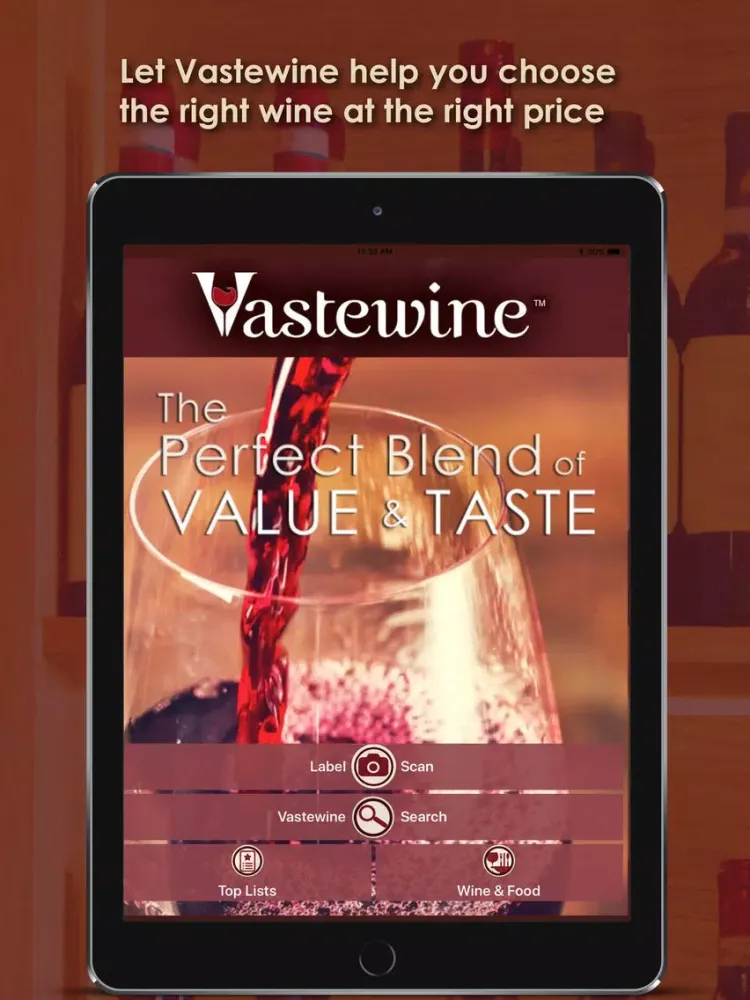 Vastewine: Wine Scoring App iPad 應用截圖