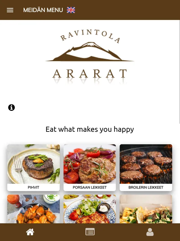 Capturas de tela do Ravintola Ararat iPad 